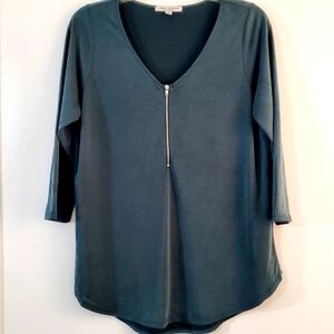 Green Envelope Womens Blouse Medium Green Dressy Casual